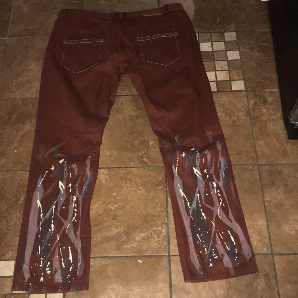 Men’s A. Tiziano Camo Jeans - Picture 6 of 10